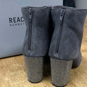 Kenneth Cole Reaction Charcoal Heeled Boots